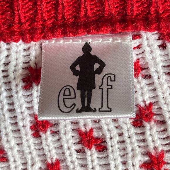 Elf The Movie SANTA I KNOW HIM Ugly Christmas Sweater Kid's Size M (10-12) - Picture 3 of 4
